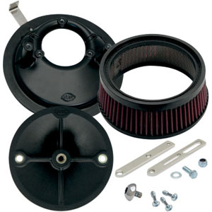 S&S Super Stock Stealth Air Cleaner Kit For 1984-1992 Big Twin And 1986-1990 XL Sportster Models (170-0176)