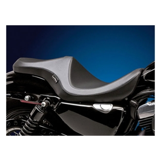 Le Pera Villain Foam 2-Up Seat 10 Inch Rider Width in Black For 2004-2020 XL Sportster (Excluding 2007-2009 XL) With 4.5 Gallon Fuel Tank Models (LC-816)