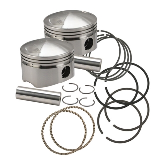 S&S Forged 3-5/8 Inch Big Bore Piston Kit +.010 Inch Size For 1936-1984 OHV Big Twin Models (106-5536)