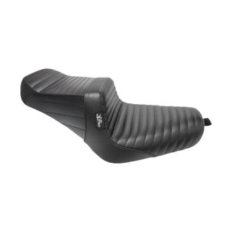 Le Pera TailWhip 2-Up Pleated Seat In Black For Harley Davidson 2010-2022 Sportster Models (Excl. 2007-2009 Models) (LK-586PT)