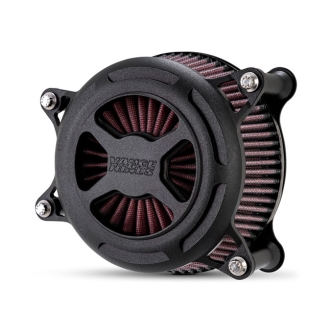 Vance & Hines VO2 X Air Cleaner In Wrinkle Black Finish For 1999-2017 HD Dyna, Softail And Touring Models (42361)