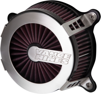 Vance & Hines VO2 Cage Fighter Air Cleaner In Brushed Stainless Steel Finish For 1991-2022 HD Sportster Models (70369)