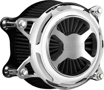 Vance & Hines VO2 X Air Cleaner In Chrome Finish For 1999-2017 HD Dyna, Softail And Touring Models (72341)