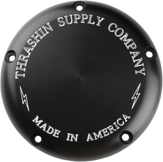 Thrashin Supply Co. Cover Derby 5-HOLE Classic Black (TSC-3010-4)