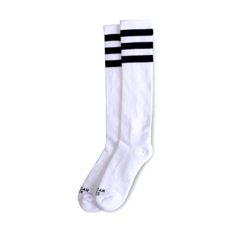 American Socks Knee High Old School Triple Black Striped (ARM959265)