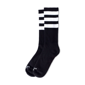 American Socks Mid High Back In Black Ii Triple White Stripe (ARM969265)