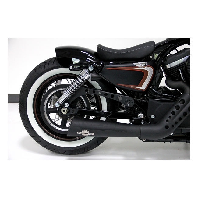 Black Rear Belt Guard Lower Harley Sportster 2004-2021 Nightster Forty Eight 883