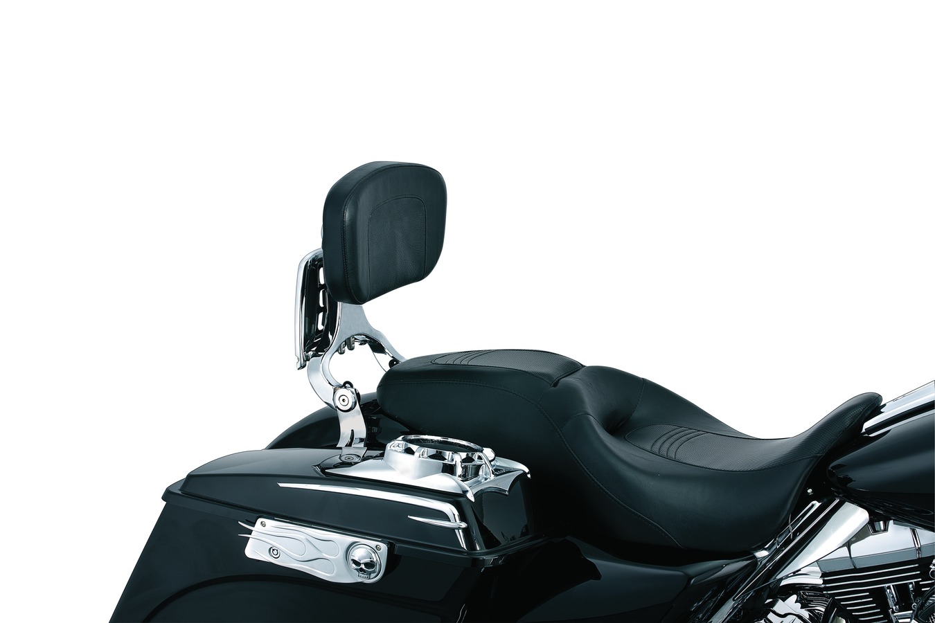 Kuryakyn MultiPurpose Driver and Passenger Backrest In Chrome Finish
