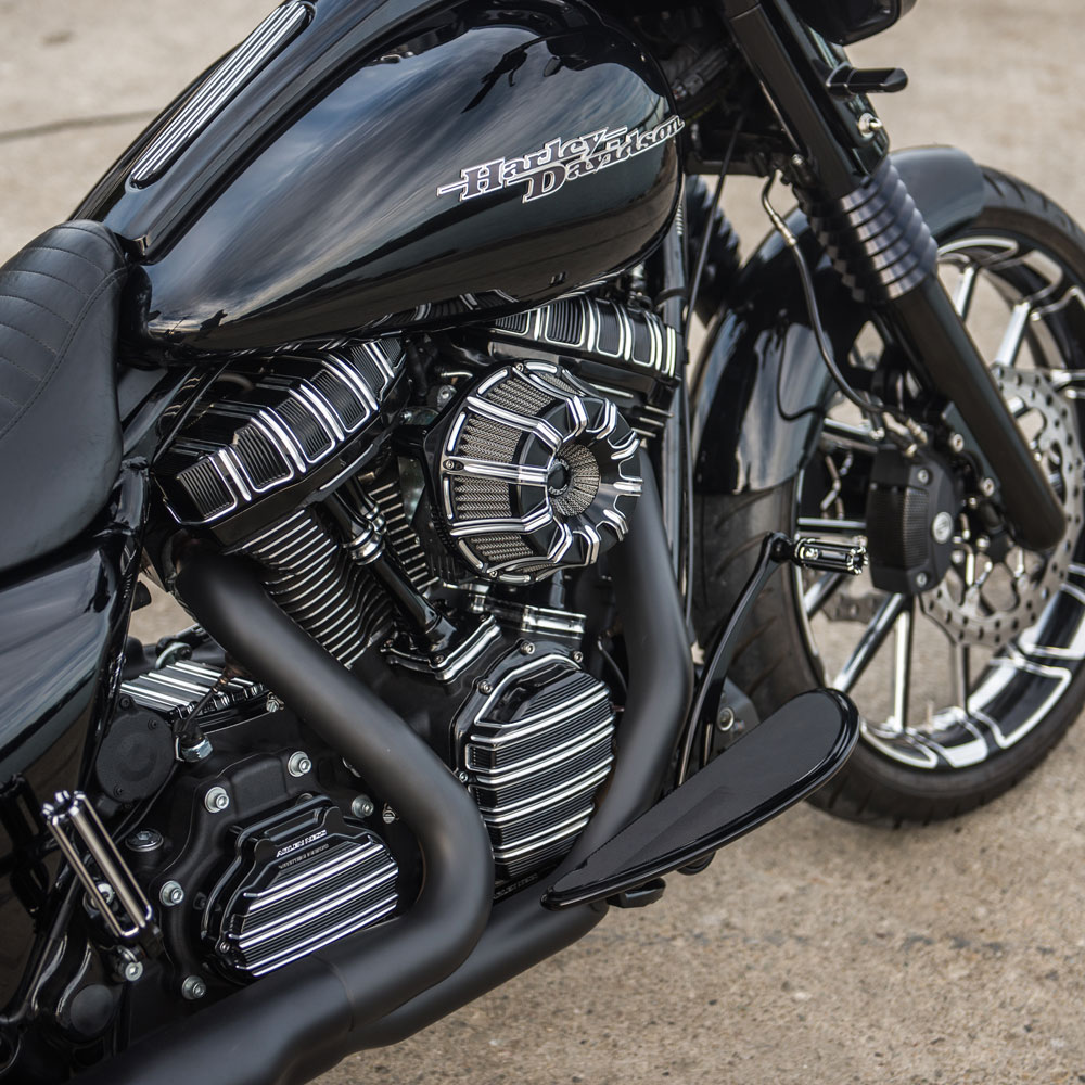 Arlen Ness 10 Gauge Rocker Box Covers In Black Finish For Harley Davidson  2018-2021 Softail  2017-2021 Touring Motorcycles (18-263) | ARH Custom USA