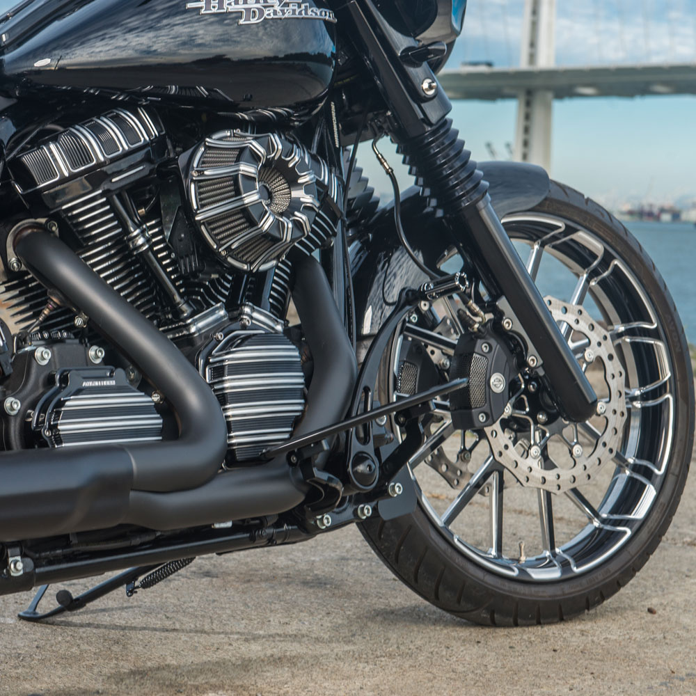 Arlen Ness 10 Gauge Rocker Box Covers In Black Finish For Harley Davidson  2018-2021 Softail  2017-2021 Touring Motorcycles (18-263) | ARH Custom USA