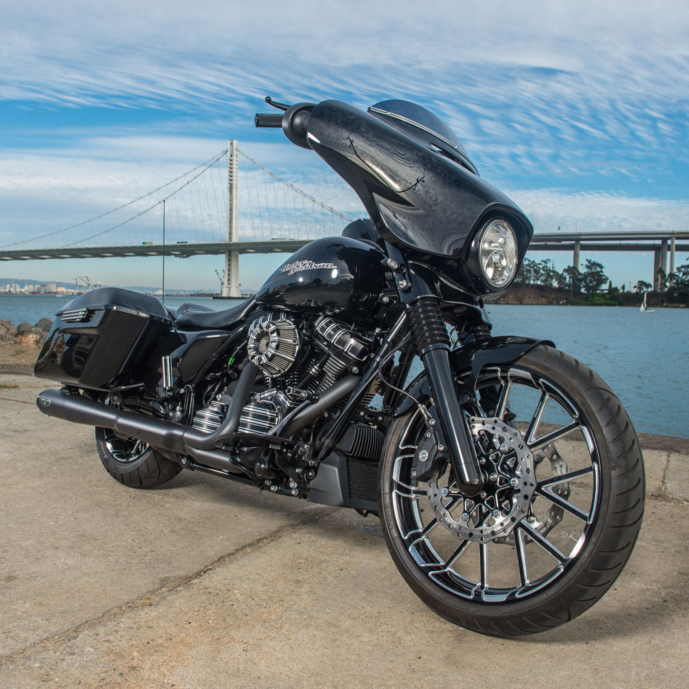 Arlen Ness 10Gauge Pushrod Covers In Black Finish For Harley Davidson 20182021 Softail & 2017