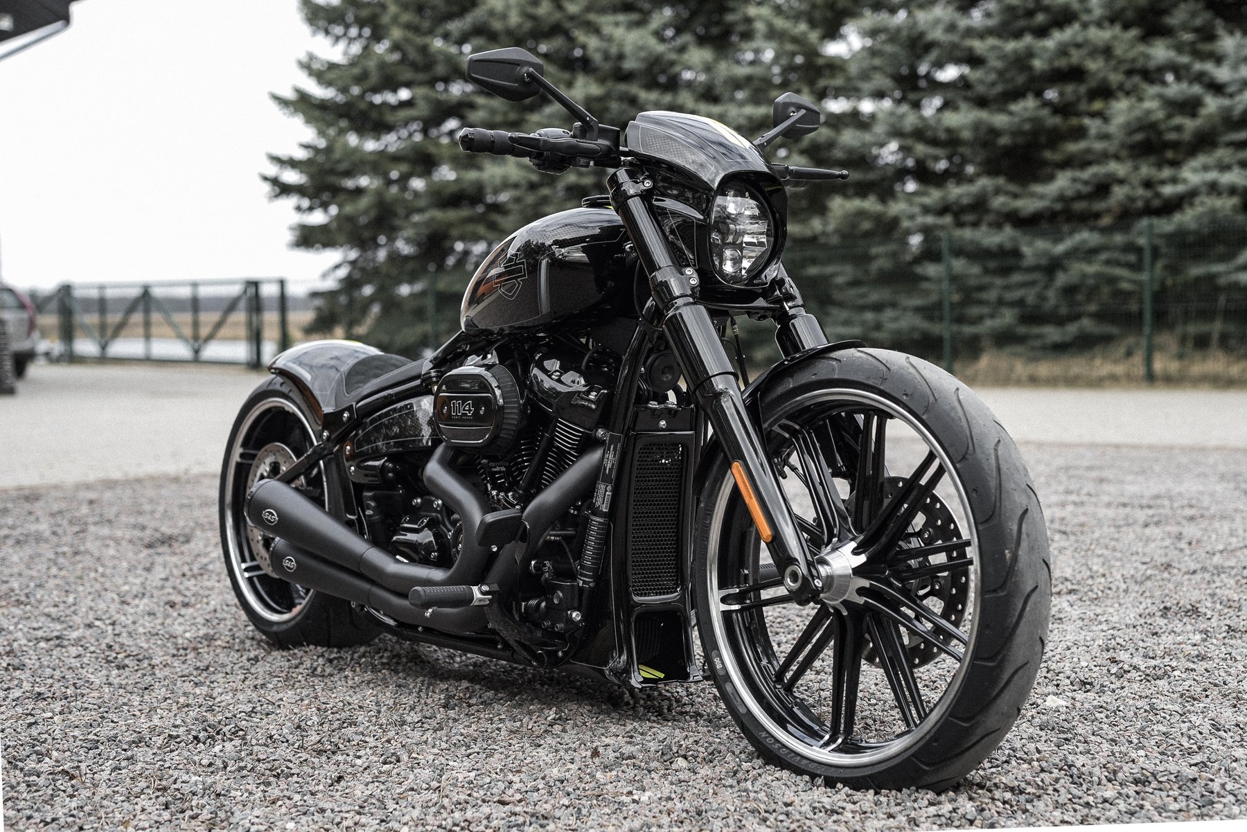 Killer Custom Aggressor Series Full Fork Cover Set In Gloss Black