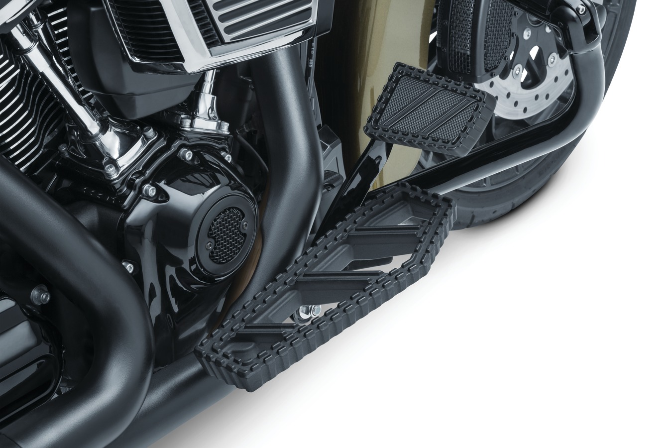 Kuryakyn Riot Floorboards In Satin Black Finish For Harley Davidson