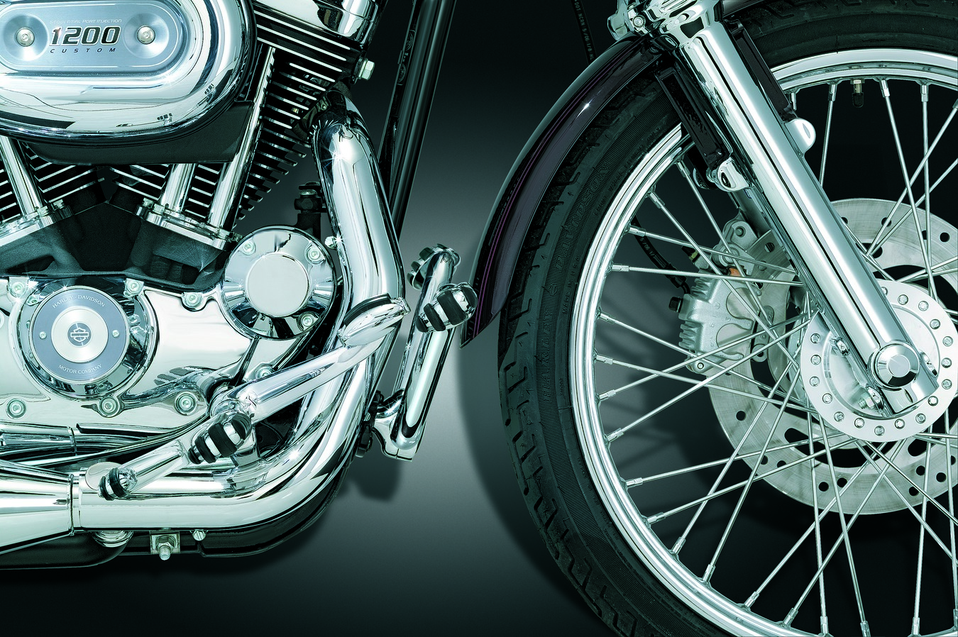 Kuryakyn Chrome Adjustable Mustache Bar For Harley Davidson Dyna's 7503 