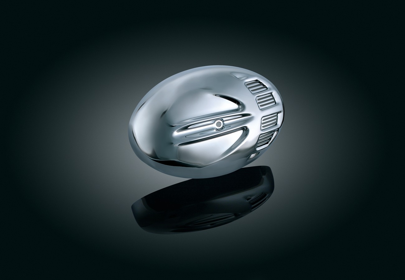 Pontiac 17" Chrome Air Cleaner Lid – 1968-72, Quadrajet, TransAm Style - View #2