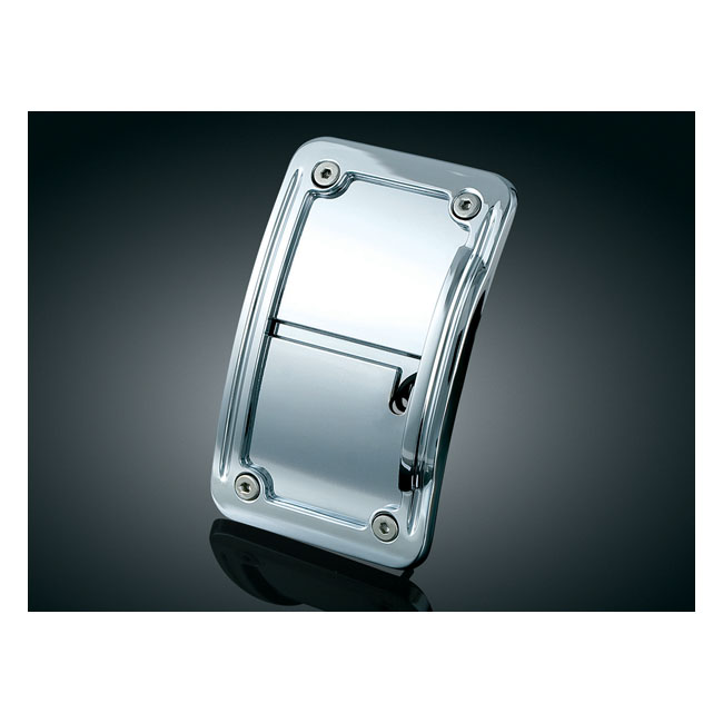 Kuryakyn Lighted Curved Vertical Side Mount License Plate Holder In