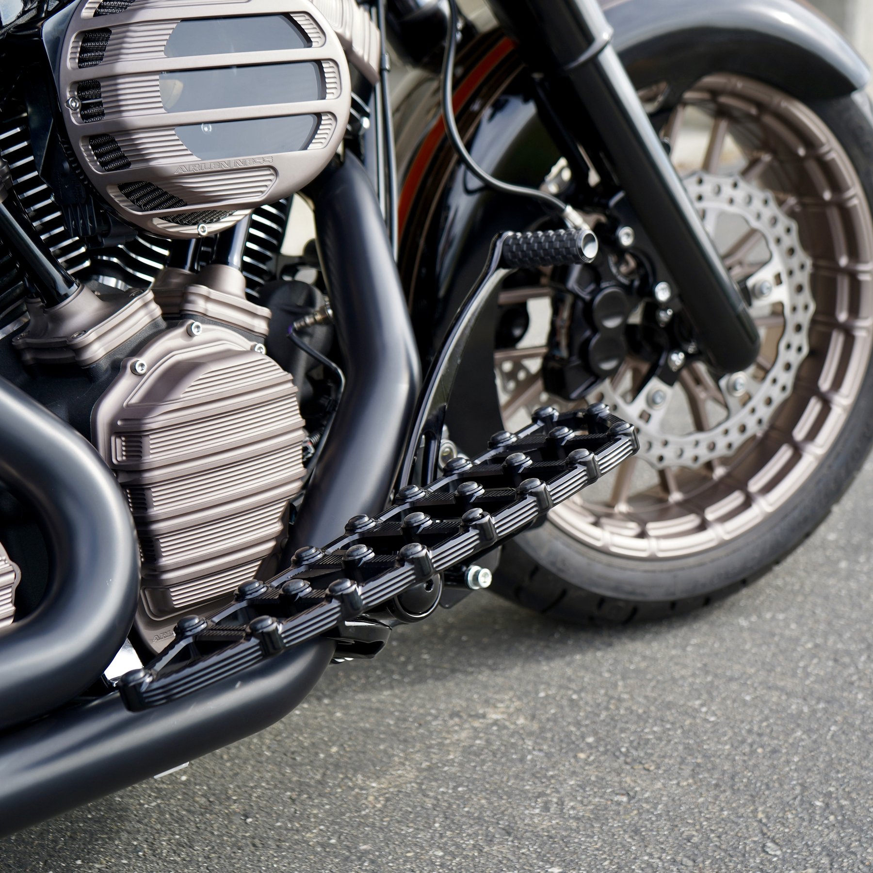 Arlen NessMX Floorboards In Black Finish For Harley Davidson 19842021