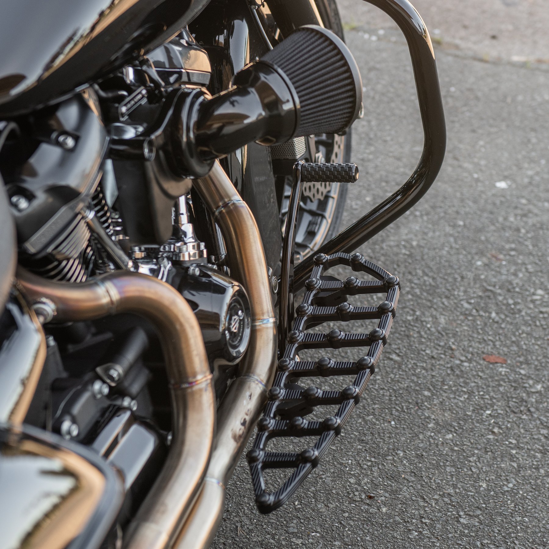 Arlen NessMX Floorboards In Black Finish For Harley Davidson 19842021