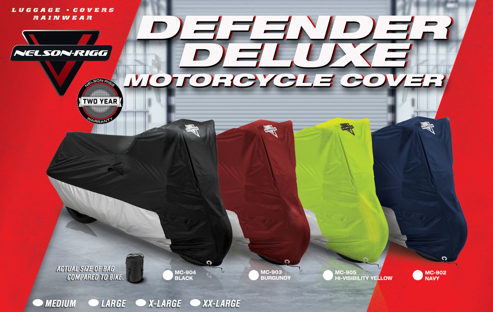 Nelson Rigg MC904 Deluxe Black Motorcycle Cover XXL (MC90405XX