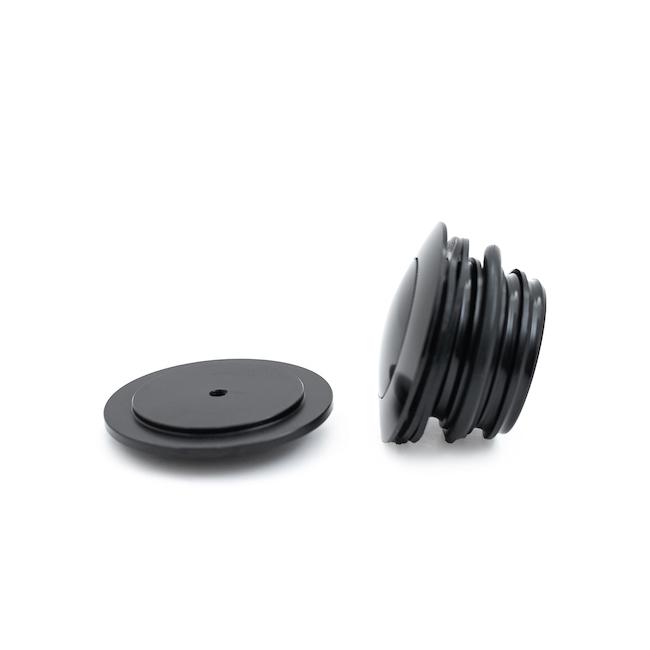 Killer Custom FlushMount Fuel Cap Kit In Black For Harley Davidson