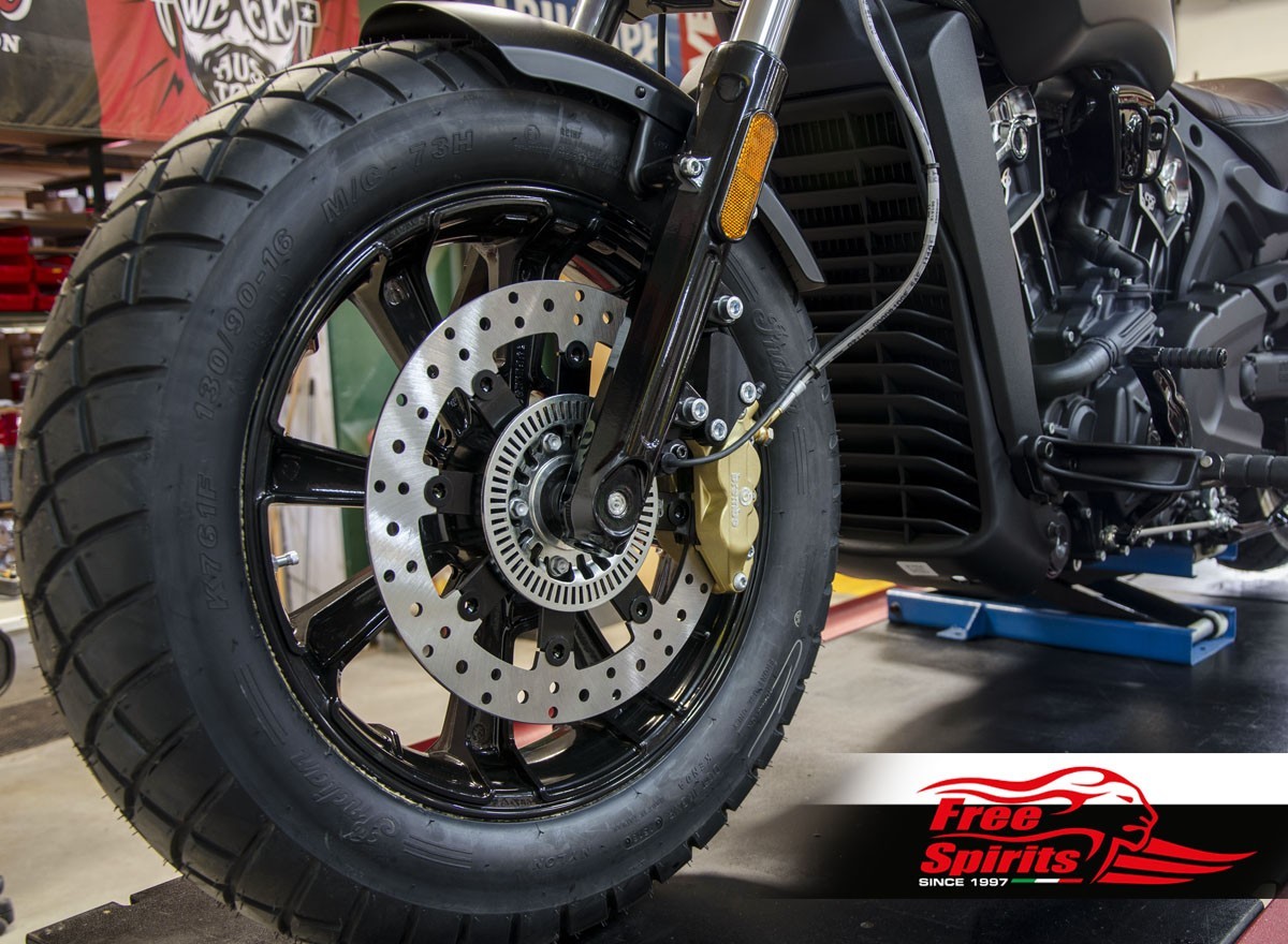 Free Spirits OEM Replacement Front Brake Rotor Kit 298mm With Pads For