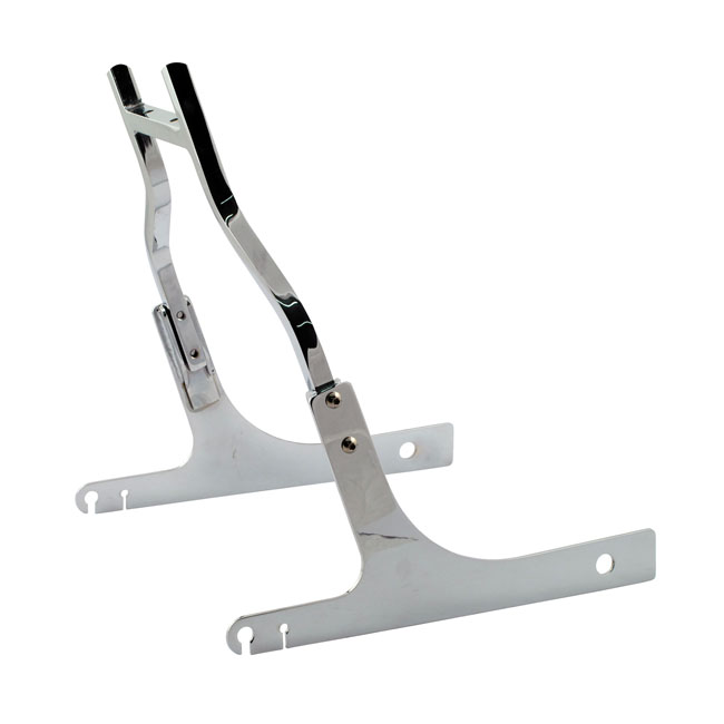 Zodiac 16 Inch High Sissy Bar With Side Plates For Harley Davidson 91