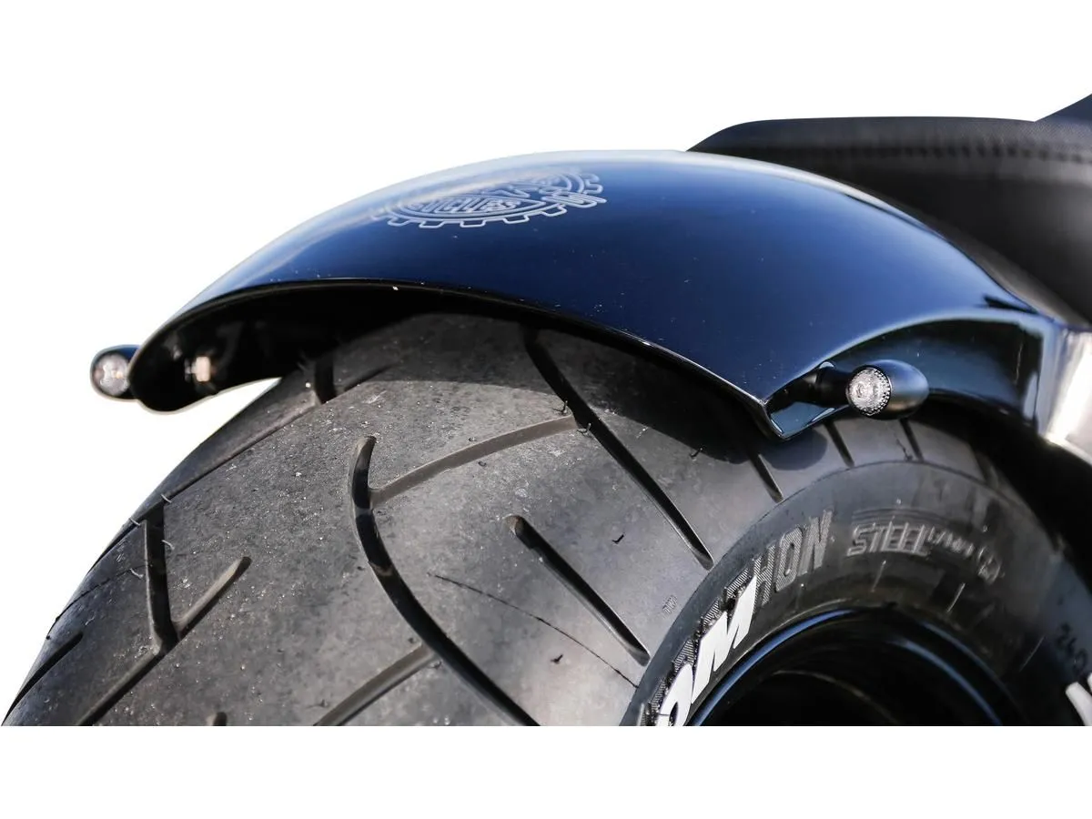 Rear Fender For Harley Davidson Sportster XL883/1200 – 2004-2022 – Electrophoretic Black Steel, Pre-Drilled, Needs Paint