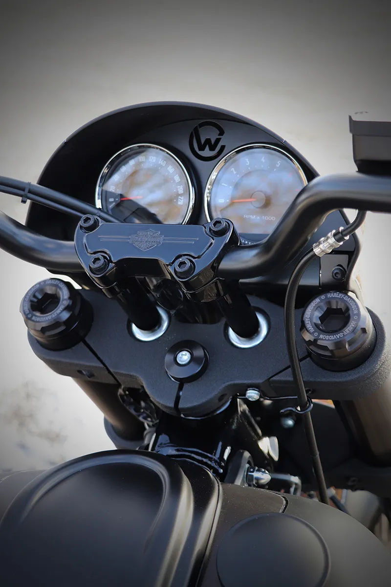 Air_rocket Black Long Rider Style Dash Panel – For Harley Softail Custom FXSTC, FXDG, FXDWG, FX – Fits FL, FXST, FLST, FX, FXDWG 1968-1995, Plastic, UPC 612048775873