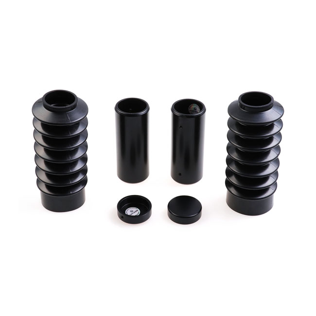 Cult Werk 6 Piece Fork Tube Cover Kit Short Version in Gloss Black