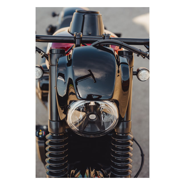 Cult Werk Fork Tube Caps in Gloss Black Finish For Harley Davidson 2022