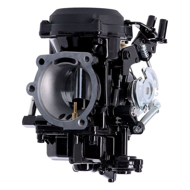 Doss 40mm Keihin CV Carburetor In Black With Accelerator Pump, Comes