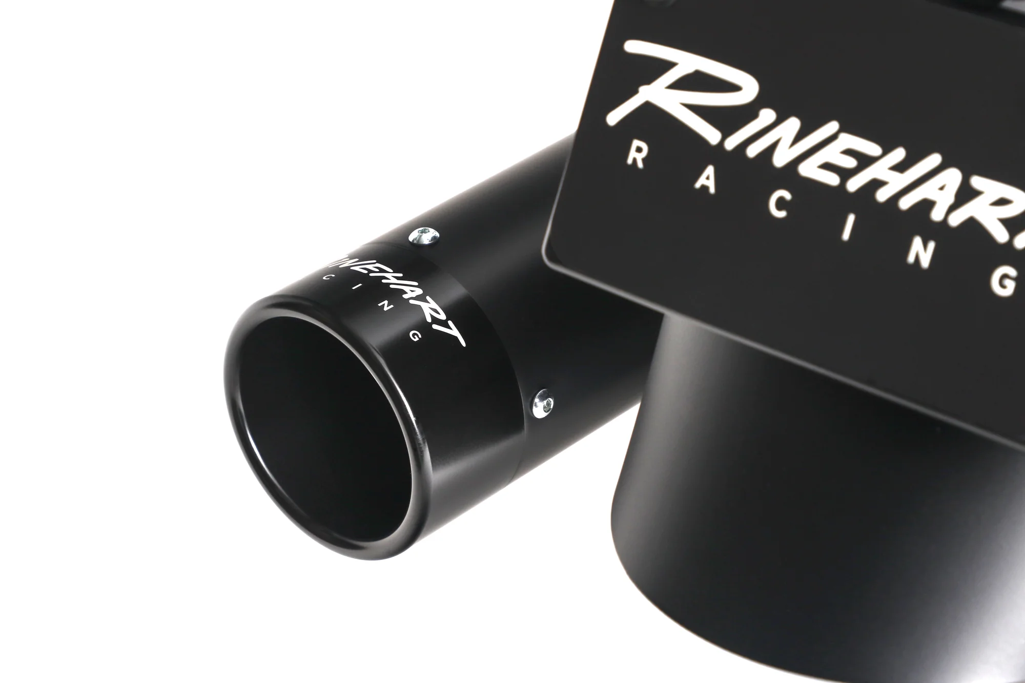 Rinehart DBX40 4 Inch Slip On Mufflers In Black With Black End Caps For