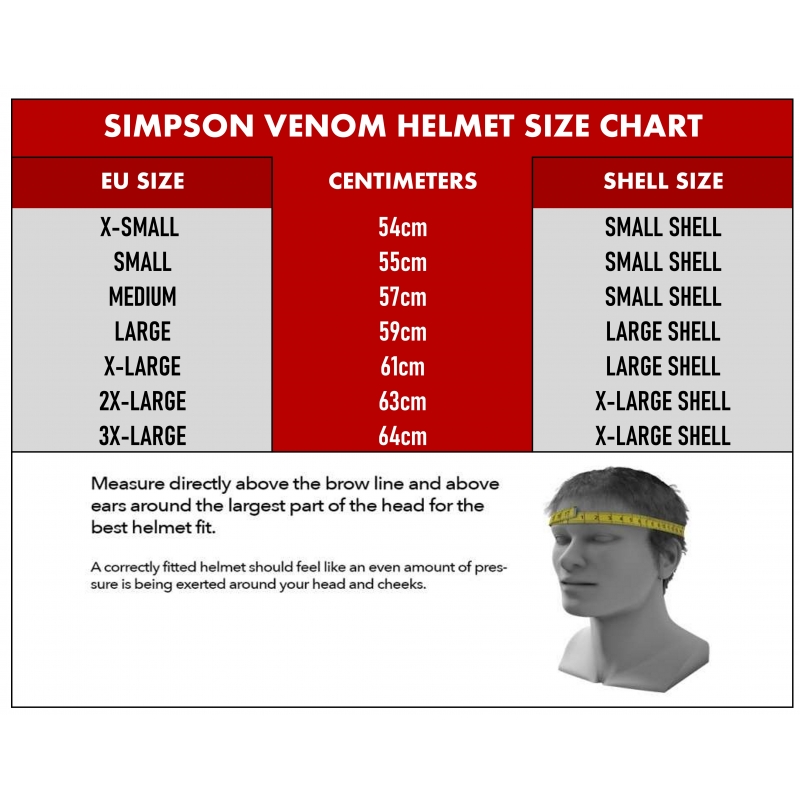 Simpson Venom Helmet - Stingrae - Size XL (ARM755999) | ARH Custom USA