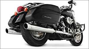 SuperTrapp SE Series Slip-Ons in Chrome Finish For Harley Davidson FLH/FLT 95-09 Motorcycles (128-65115)