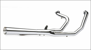 SuperTrapp Kerker 2:1 SuperMegs in Chrome Finish for Harley Davidson FLH/FLT 1985-2006 (128-71453)
