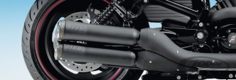 SuperTrapp Fat Shots in Black Slip-Ons for Night Rod and Street Rod 2006-2017 (827-71134)