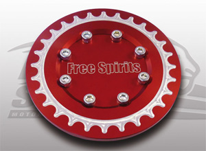 Free Spirits Buell XB Pulley Cover in Red (207518R)
