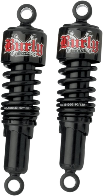 Burly Brand Slammer Shocks in Black for Harley Davidson Dyna 1991 and Up Models (B28-1202B)