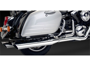 Vance & Hines Touring Duals Exhaust System For Kawasaki 1999-2008 Vulcan 1500/1600 Nomad Motorcycles (18369)