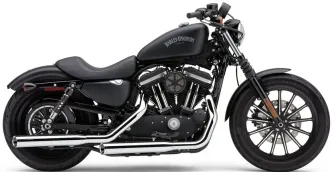 Cobra 3 Inch Slip On Mufflers In Chrome Finish For Harley Davidson 2014-2022 Sportster Motorcycles (6031)