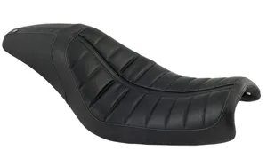 Roland Sands Design 2-Up Enzo Seat In Black For Harley Davidson 2006-2017 Dyna Motorcycles (76902)