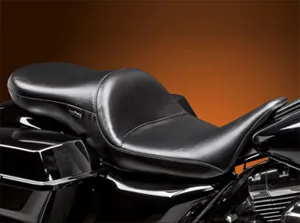 Le Pera Maverick Smooth Foam Seat With Smooth Cover For Harley Davidson 2008-2023 Touring Motorcycles (LK-957S)