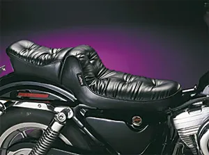 Le Pera Regal Plush 2 Piece Foam Seat for Harley Davidson 1982-2003 XL Motorcycles (L-098)