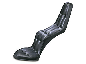Le Pera Baron II One-Piece Seat With High 14 Inch Passenger Back For Harley Davidson Rigid Motorcycles (L-560)