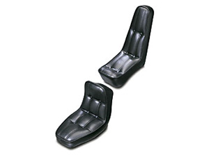Le Pera Baron II Two-Piece Seat With High 14 Inch Passenger Back For Harley Davidson Rigid Motorcycles (L-580)