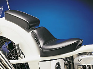 Le Pera Cobra Solo Smooth Foam Seat For Harley Davidson Rigid Motorcycles (L-259)