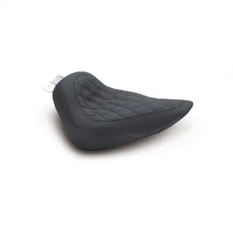 Mustang Tripper Solo Wide, Diamond Stitch Seat 14 Inches For Harley Davidson 2000-2016 Softail Motorcycles With 150 Tire (Excl. Deuce) (76812)
