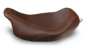 Mustang Tripper Solo Wide, Brown Seat 14 Inches For Harley Davidson 2008-2023 Touring Motorcycles (76720)