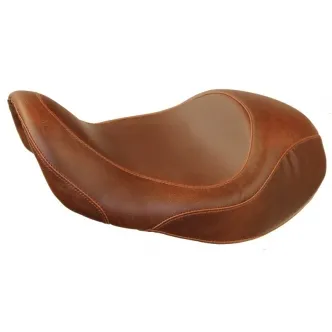 Mustang Tripper Forward Solo Wide, Brown 13 Inch Seat For Harley Davidson 2006-2016 Dyna Motorcycles (76708)