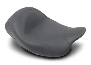 Mustang Standard Plain Solo Seat 15 Inches For Harley Davidson 2008-2023 FLHR, FLHT, FLTR and FLHX Motorcycles (76027)